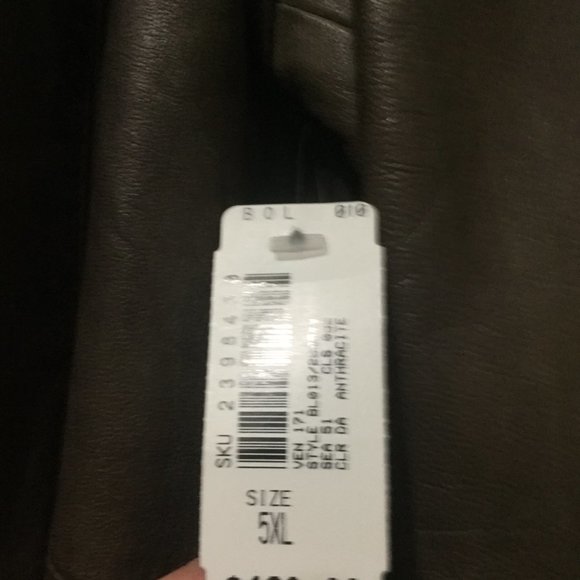 NWT Boutique Of Leathers Canada buttery soft brown leather jacket size 5XL - Picture 6 of 8